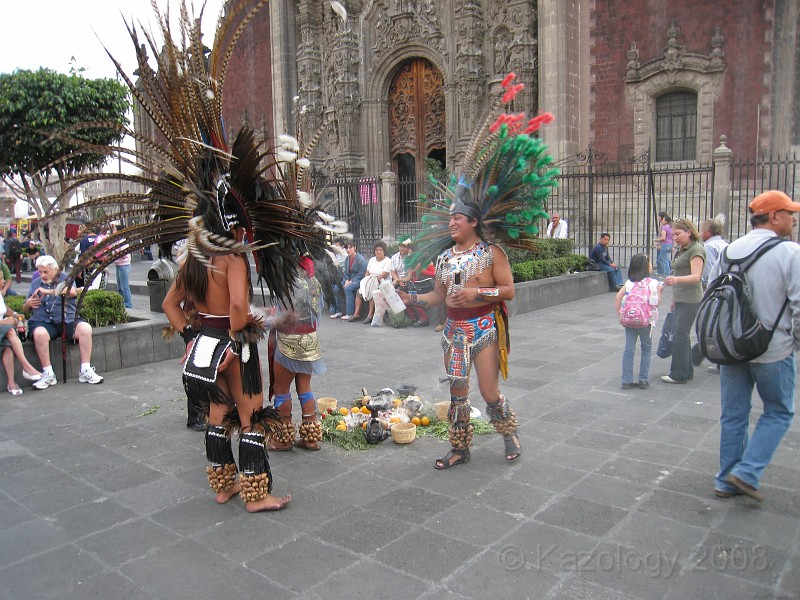 Mexico Pyramids - Mexico City 2009 1430.jpg - A trip to the Teotihuacan area of Mexico to visit the pyramids. A vast complex and a great climb to the top. This was followed by lunch in a cave, then a visit to the historical center of Mexico City. March 2009.